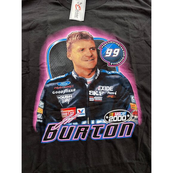 Vintage Jeff Burton Double Sided 2000 NASCAR Chase Authentics Tee F3 - Picture 2 of 6